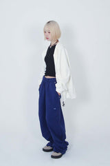 2WAYストリングパンツ_BLUE ( FLEECE.ver)