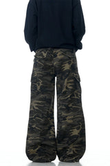 Street Camo Wrinkled Cargo Pants