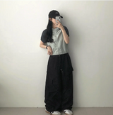 セリー 2WAYラスルロック ナチュラルカラー半袖フード付きジャンパー