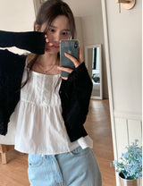 Sugar Pintuck Sleeveless Blouse