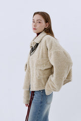 SHEARLING POCKET COAT_BEIGE
