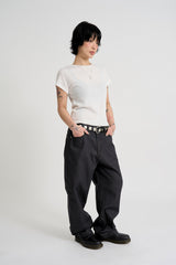 Radio raw denim pants