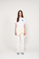 シルケットベーシックTシャツ (BLUE LOGO)