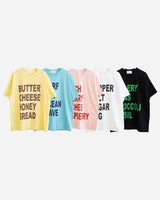 ミックス プリンティング ショートスリーブ Tシャツ