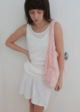 [shiwonderful x voor] Floral Lace Shirring Shoulder Bag_Pink