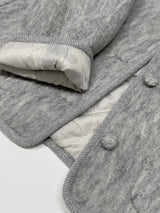 [2oz lining] Hairy wool round jacket