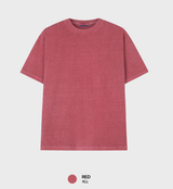 Look Taper Heavy Pigment Semi Cropped Plain Short Sleeve