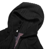 BEUTER® BLACK PANELED RIVERSIBLE HOODIE / BEUTER® ブラックパネル リバーシブルフーディ
