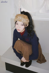 Real Button Embroidered Knit Cardigan