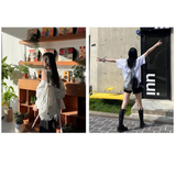 GLOSSY STRING BACK PACK_BLACK