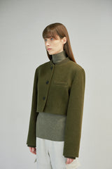 WOOL SLIM STADIUM JUMPER