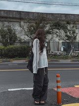 サマートラックメッシュフーディージップアップ