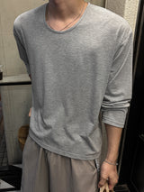 ローム ソフト Uネック ロングスリーブ Tシャツ