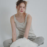 Floral Sleeveless (Grey)