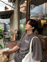 Look Taper Just Move Pigment Oversized Short Sleeve T-shirt