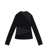 Layered Knit Top _ BLACK