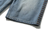 Stella Embroidered Bermuda Pants (Light Blue)