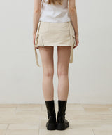 BELLA MINI SKIRT PANTS / BEIGE