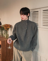 Cleo Half-Neck Snap Knit