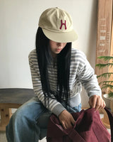 [ORIGINAL] Peb Stripe Knit Cardigan