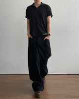 Goth Black Denim Pants