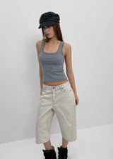 [MADE] ブローミーバックストラップバミューダデニムパンツ