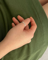 Hove cross ring (silver) *1PCS