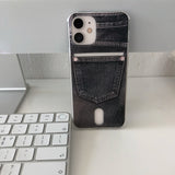 ポケットフォーンケース（ビンテージウォッシュジーンズ）