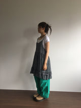 Backless plaid one-piece (2color)