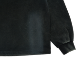 25SS WASHING EMBO RUGBY SWEATSHIRT BLACK