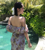 lailia off-floral pin frill long ops