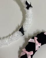 フジーケーブル_リボン_ホワイト (Black)
