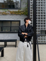 ユフカーブドコットンワイドパンツ(White)