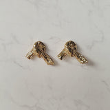 ビンテージノットピアス-金