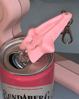 hair pin can opener keyring