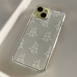 LACE PATTERN HARD JELL CASE_WILD FLOWERS