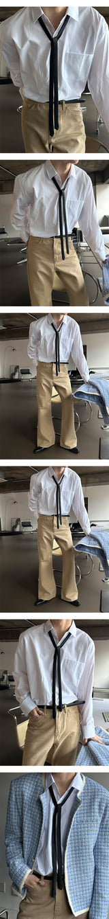 [Unisex] スリムロングタイ