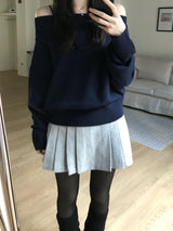クロエウールプリーツスカート (3 colors)