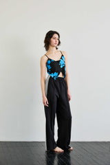 FLUTTER TOP / BLUE
