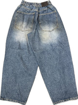 Biker Patch Denim Pants – M, L (3 Colors)
