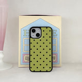 dot epoxy bumper case(yellow green)