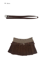 [Belt SET] シーロンコーデュロイベルトミニスカート