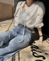 Refun frill blouse