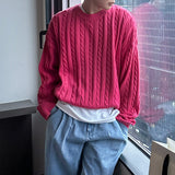 LMN ライフセミオーバーサイズフィットツイスティドラウンドニット (5 colors)