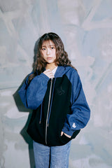 コラボレーションデニムフーディー | YUNA × WONDER VISITOR