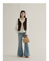 French Ruffle Cuff Romantic Blouse