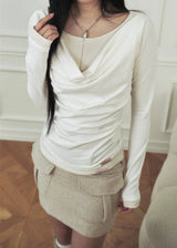 Mellow Pocket Wool Mini Skirt