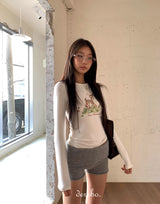 バンビスリムロングスリーブTシャツ