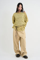 Mitten Summer Flower Knit