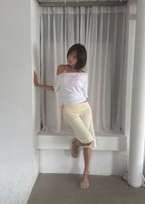 FOLDING REGULAR CAPRI PANTS